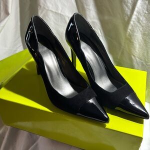 Vintage Versace Jeans Scarpa Donna (patent leather accents over suede)